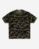 BAPE 1ST CAMO ONE POINT POLO M リラックス - GREEN