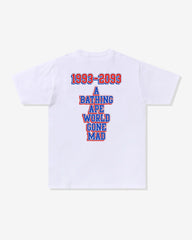 BAPE BASEBALL LOGO TEE - WHITE