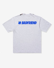 UNDEFEATED X BADFRIEND MEDALS S/S TEE - HEATHER GREY
