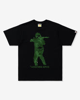 BAPE BITMAP SOLDIER TEE - BLACK