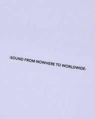 BAPE (B)APE SOUNDS LOGO TEE - WHITE
