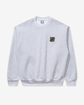 UNDEFEATED STENCIL CREWNECK - ASH