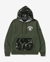 BAPE X UNDEFEATED COLOR CAMO RELAXED ZIP HOODIE