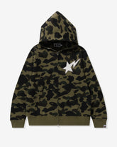 1ST CAMO FULL ZIP HOODIE