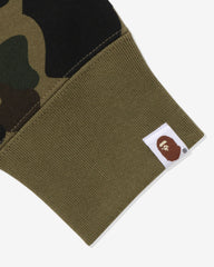 BAPE 1ST CAMO APE HEAD PATCHED FULL ZIP HOODIE