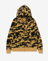 BAPE 1ST CAMO APE HEAD PATCHED FULL ZIP HOODIE