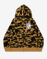 BAPE 1ST CAMO BAPE FULL ZIP HOODIE - YELLOW