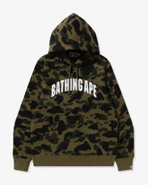 BAPE 1ST CAMO PULLOVER HOODIE - GREEN