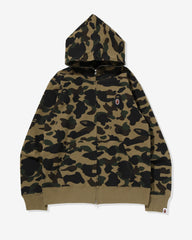 BAPE 1ST CAMO ONE POINT FULL ZIP HOODIE