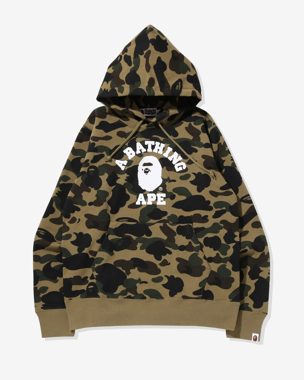 BAPE 1ST CAMO COLLEGE PULLOVER HOODIE