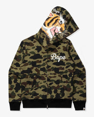 BAPE 1ST CAMO TIGER FULL ZIP HOODIE