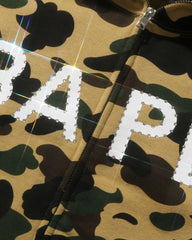 BAPE 1ST CAMO CRYSTAL STONE FULL ZIP HOODIE