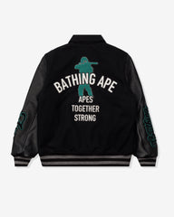 BAPE VARSITY JACKET - BLACK