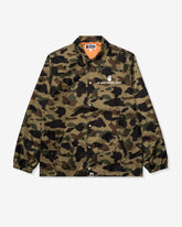 BAPE 1ST CAMO NYLON TWILL COACH JACKET