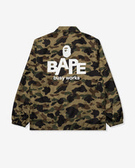 BAPE 1ST CAMO NYLON TWILL COACH JACKET