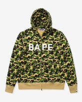 BAPE ABC CAMO SWAROVSKI FULL ZIP HOODIE - GREEN