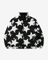 BAPE STA PATTERN DOWN JACKET - BLACK