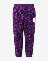BAPE COLOR CAMO SWEAT PANTS - PURPLE