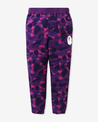 BAPE COLOR CAMO SWEAT PANTS - PURPLE