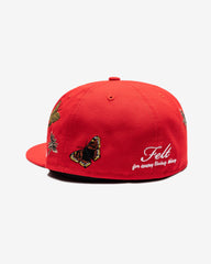 NEW ERA X FELT NBA 5950 FITTED - CHICAGO BULLS
