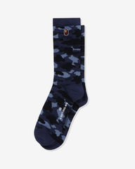 BAPE COLOR CAMO APE HEAD ONE POINT SOCKS