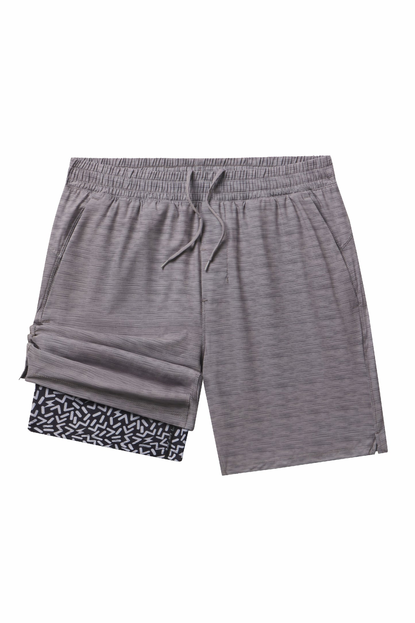 Shinesty Men's Ball Hammock® 7 Inch Athletic Shorts - Grey