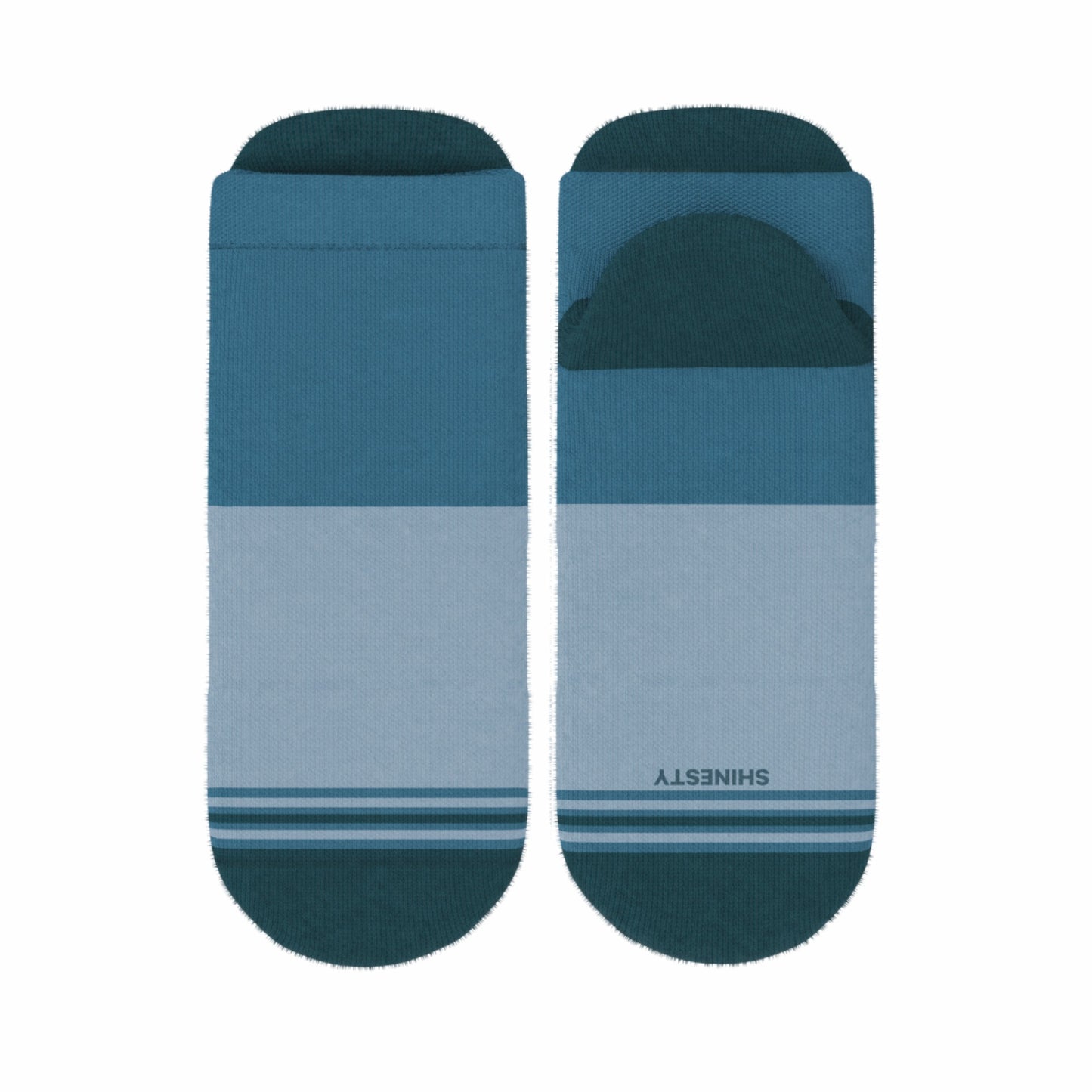 Shinesty Heel Hammock™ Super Stupid-Soft™ Ankle Socks - Blue Color Block
