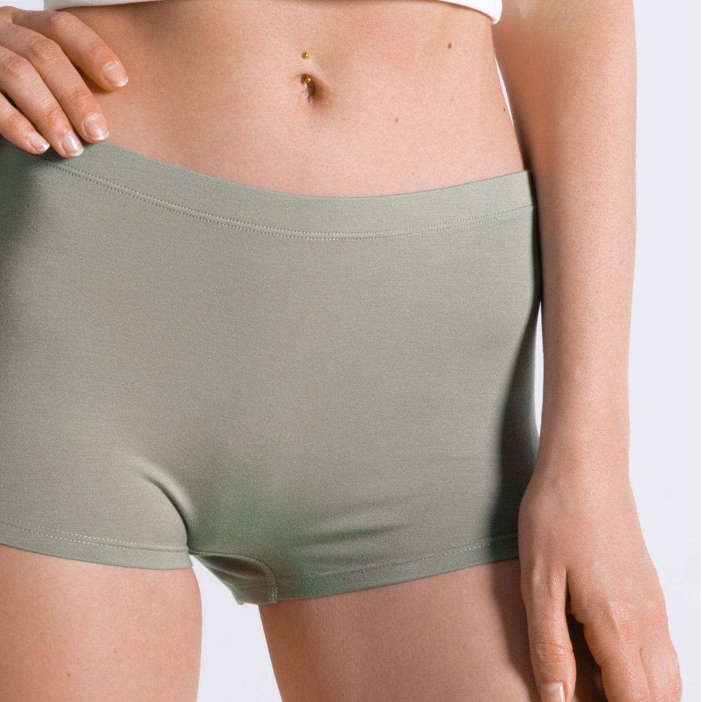 Shinesty Boyshort Underwear - Olive Green