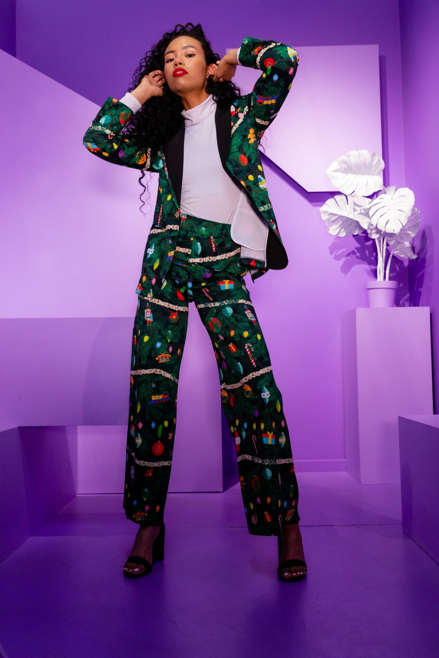 Shinesty Suit Pants - Womens Christmas Tree