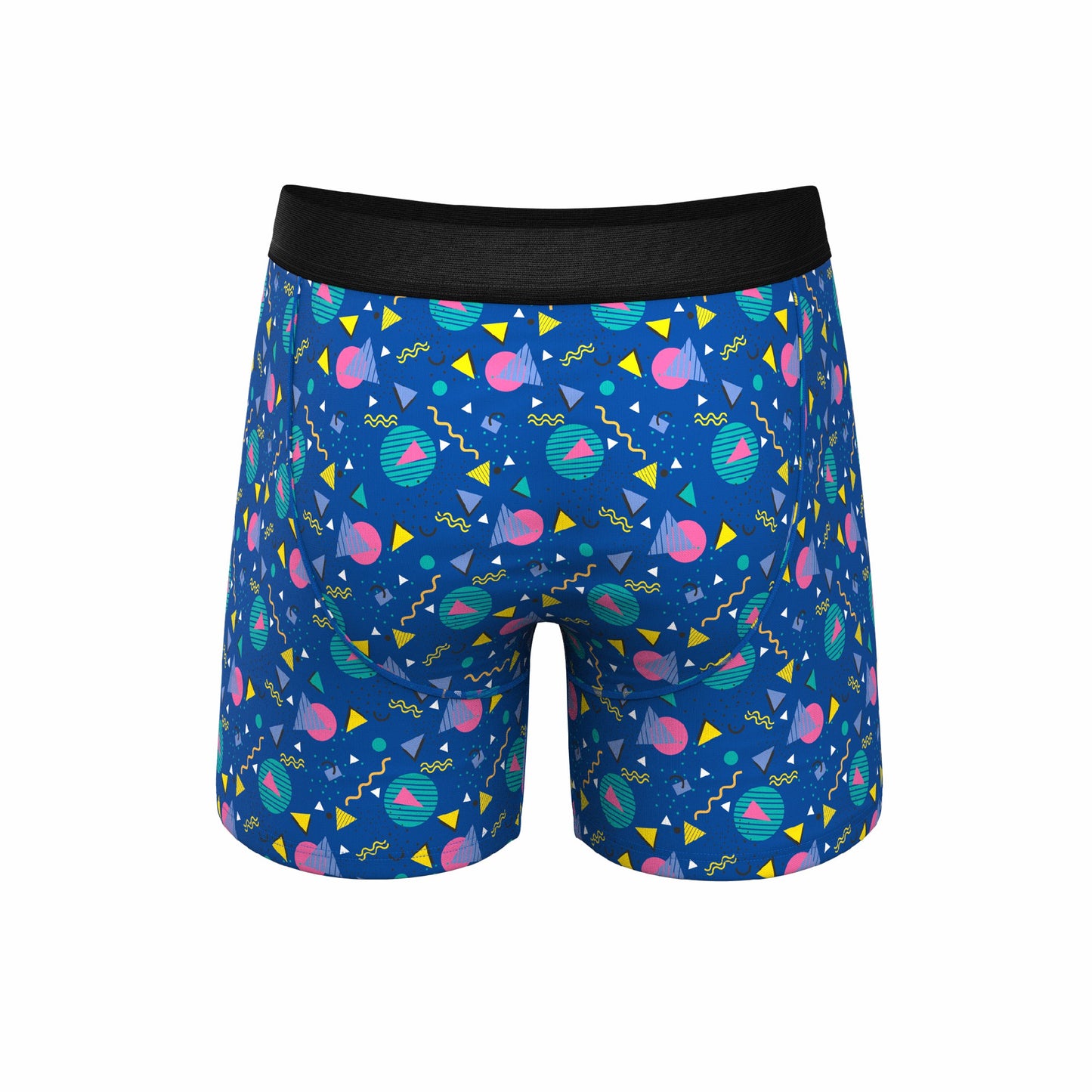 Shinesty Ball Hammock® Pouch Underwear With Fly - Retro Shapes
