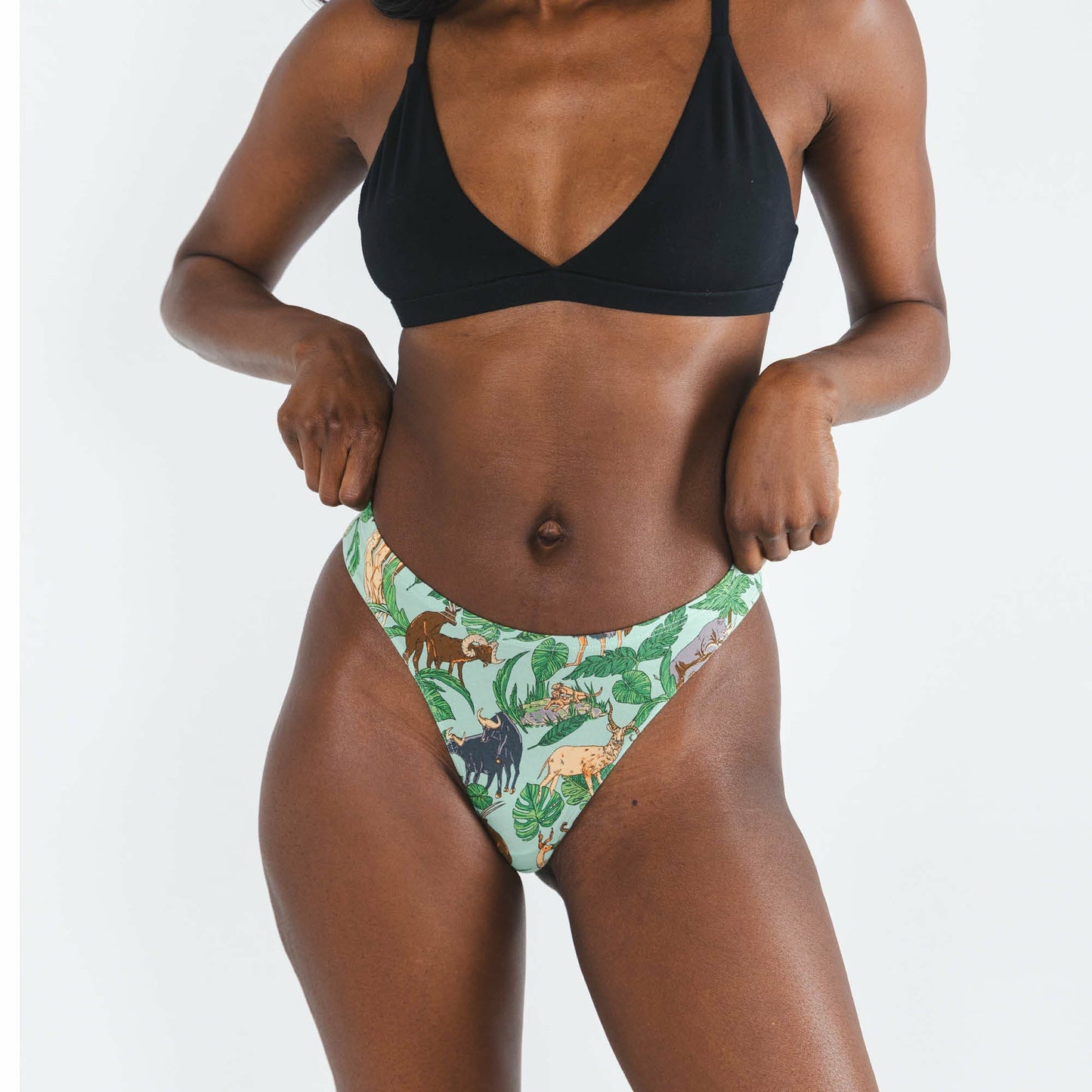 Shinesty MicroModal Thong - Tropical Animals