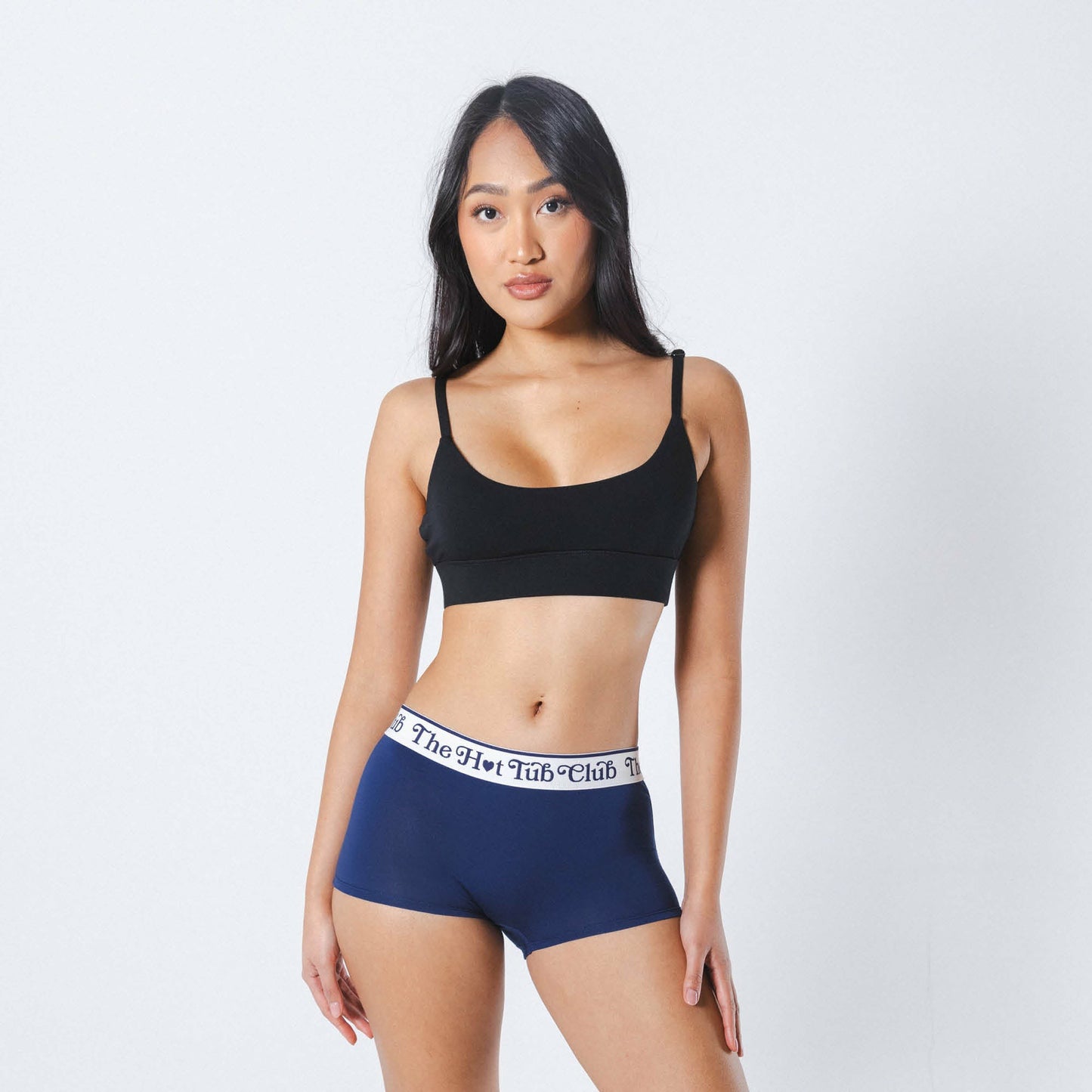 Shinesty Waistband Boyshort Panties - Hot Tub Club Navy