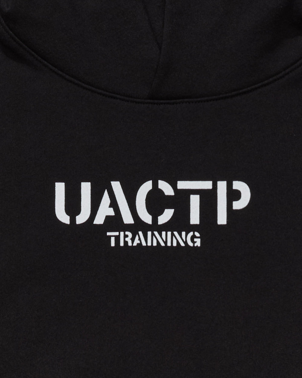 UACTP STENCIL TRAINING PULLOVER HOOD - BLACK