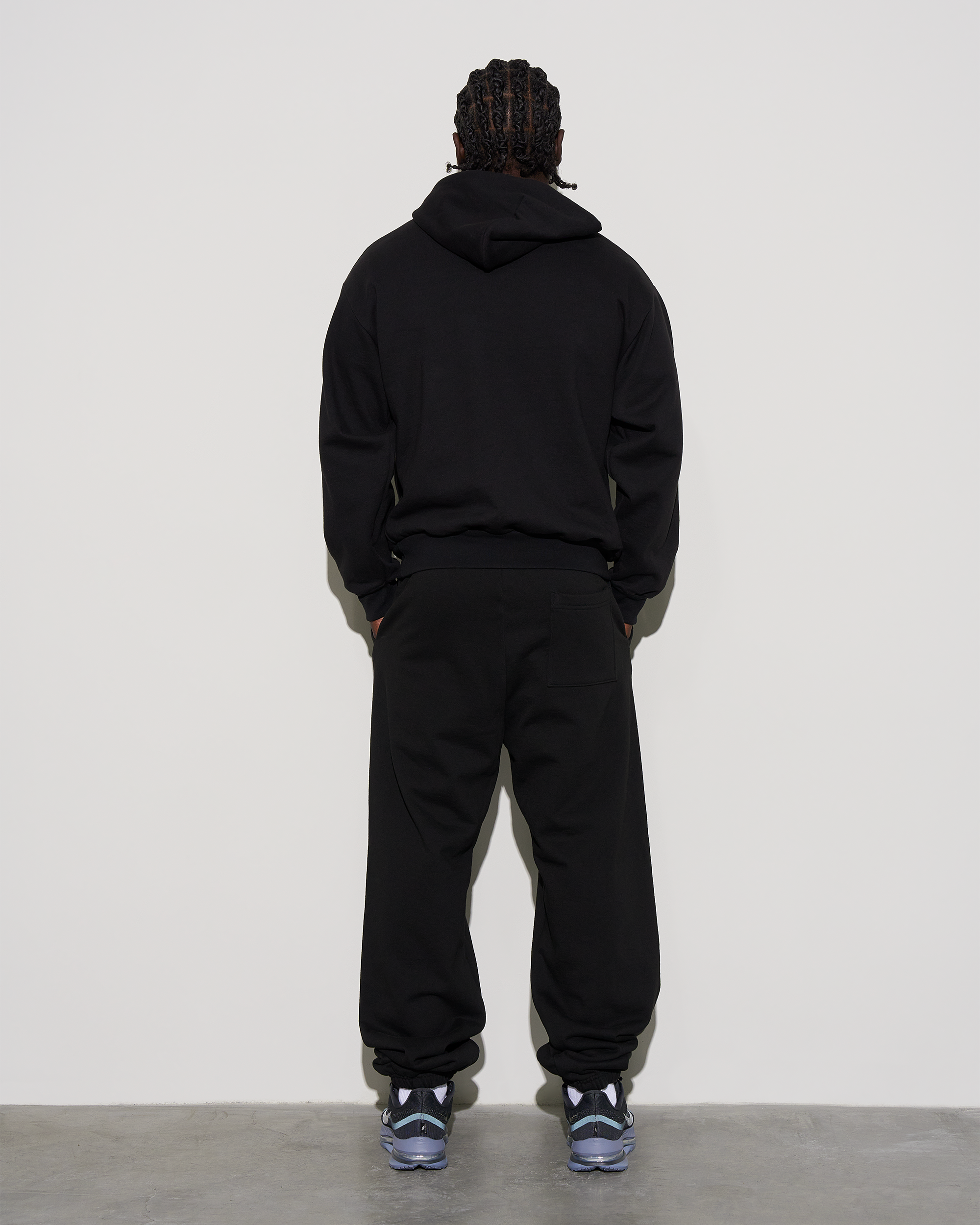 UACTP STENCIL TRAINING PULLOVER HOOD - BLACK