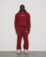 UACTP STENCIL GYM SWEATPANT - BURGUNDY