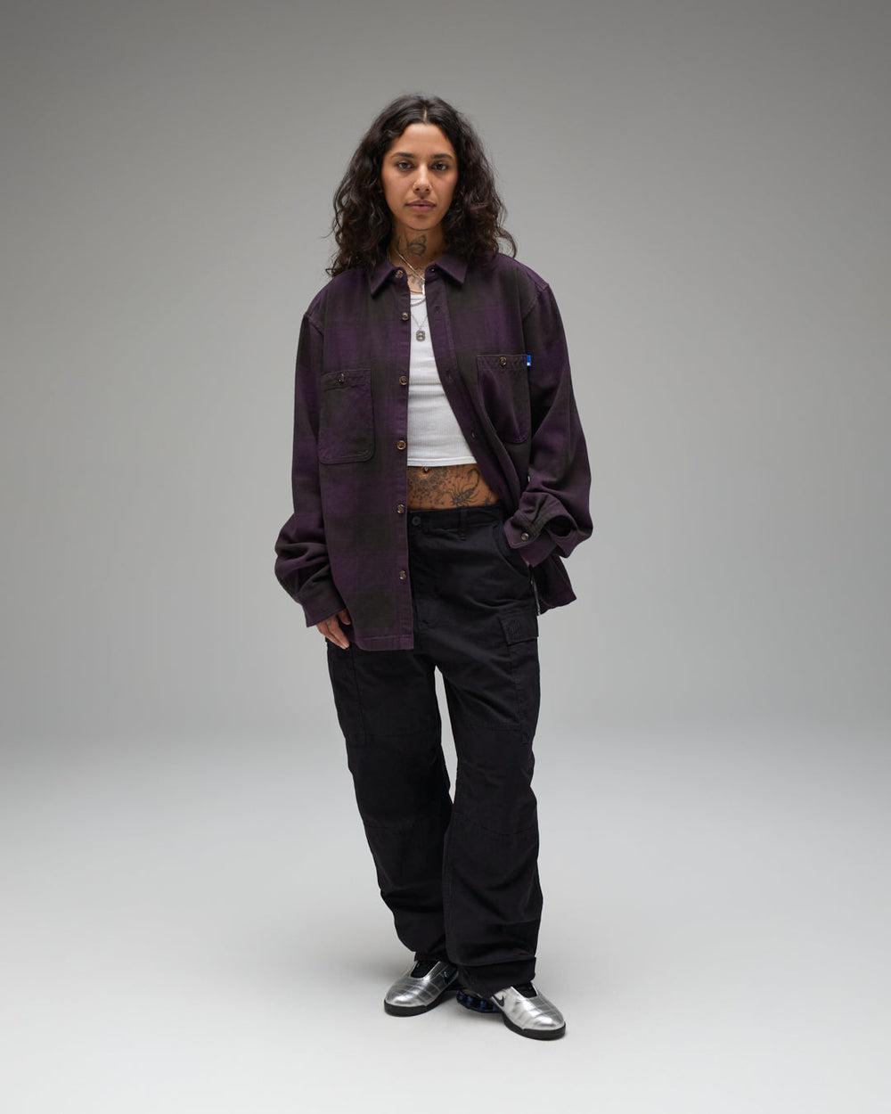 UNDEFEATED PLAID L/S WORKSHIRT