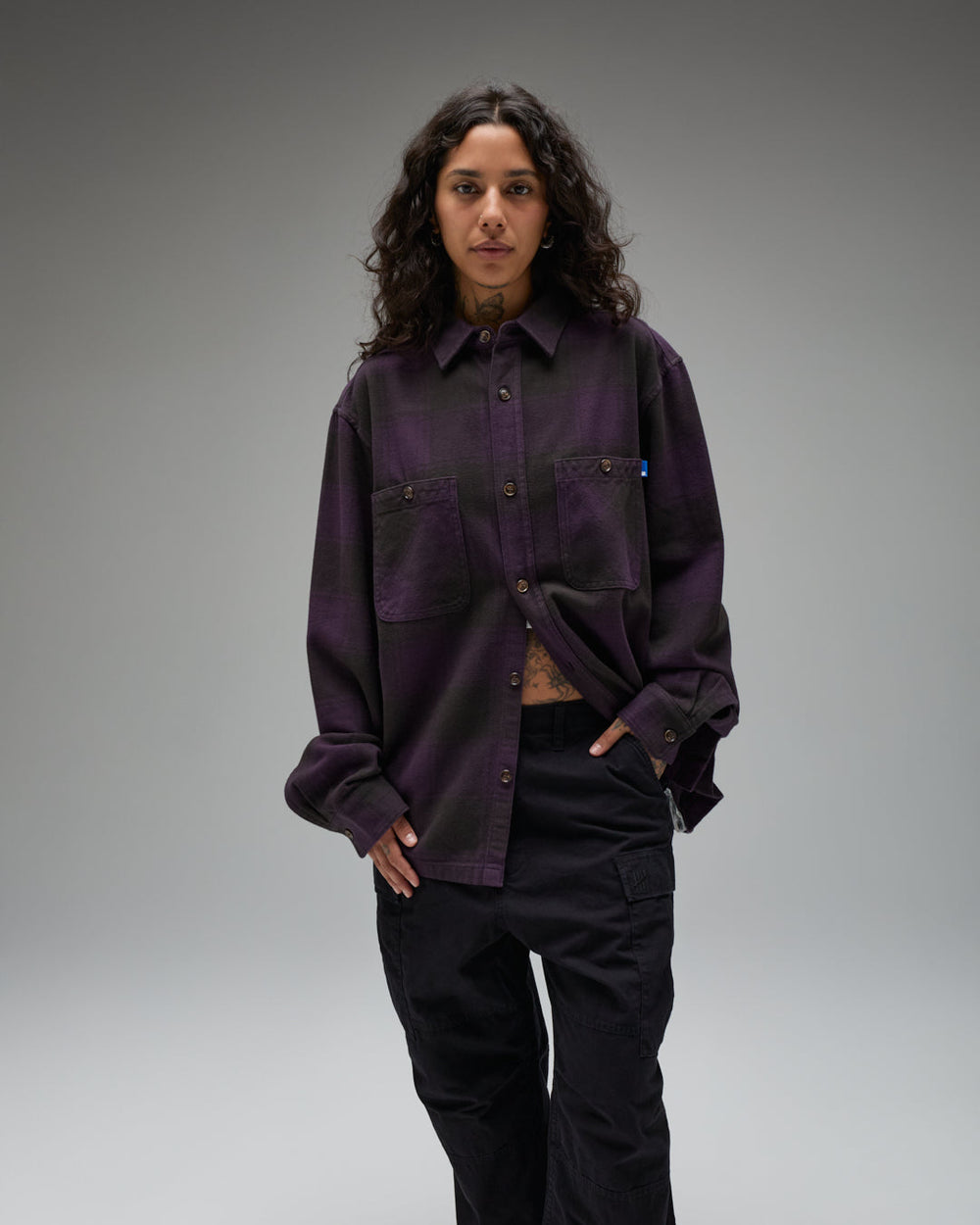 UNDEFEATED PLAID L/S WORKSHIRT