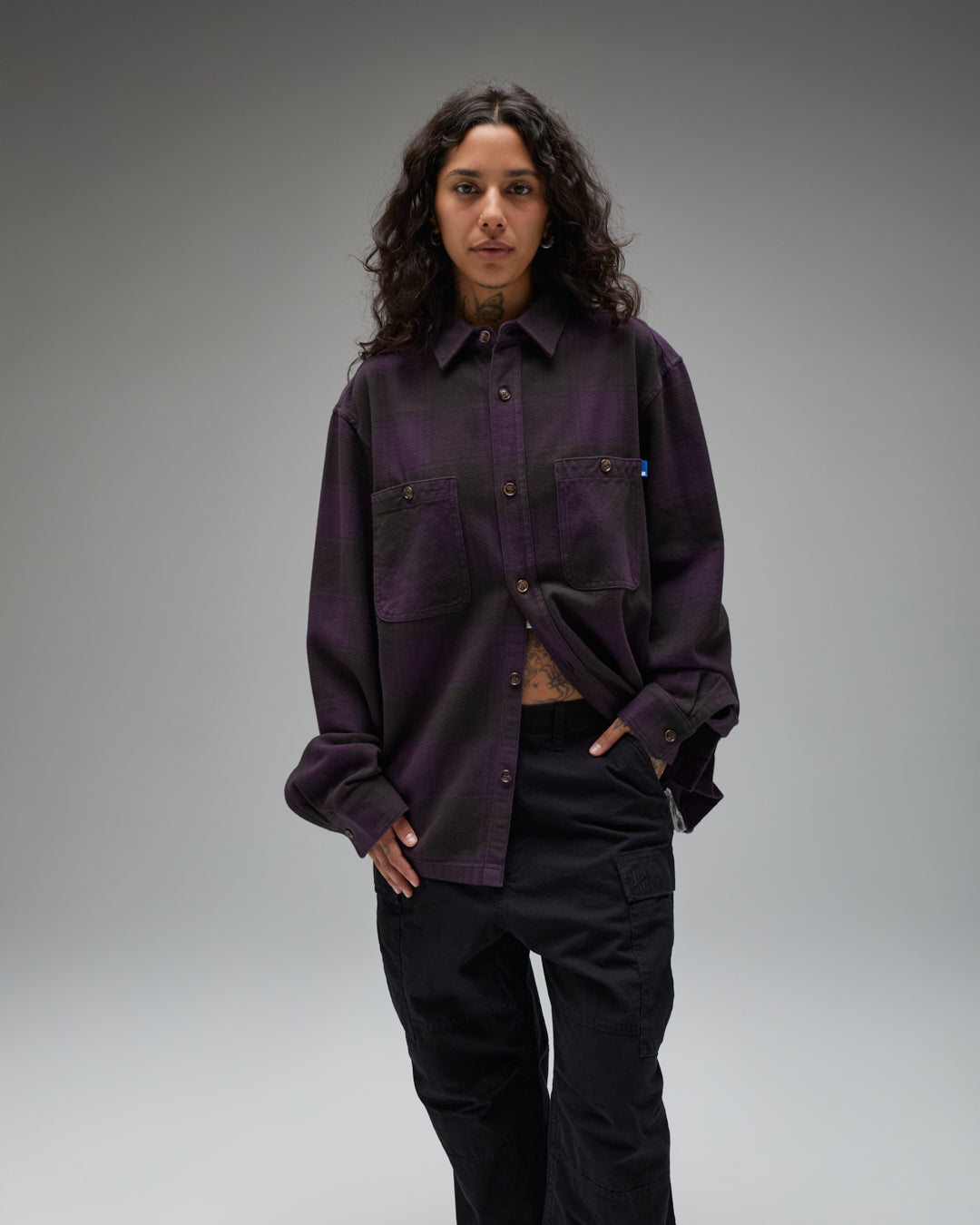 UNDEFEATED PLAID L/S WORKSHIRT