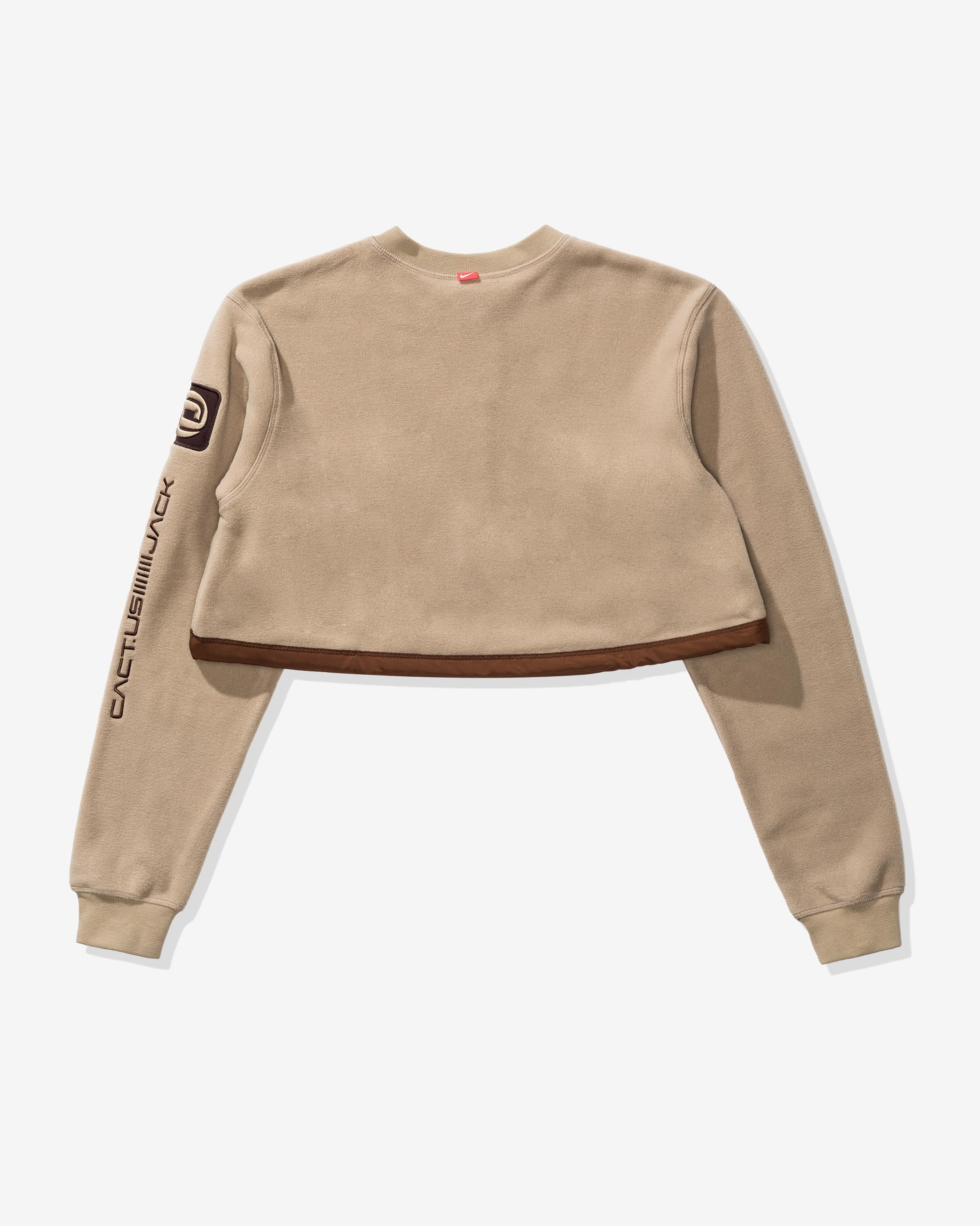 NIKE X TRAVIS SCOTT WOMEN'S NRG BH PO CREW - KHAKI