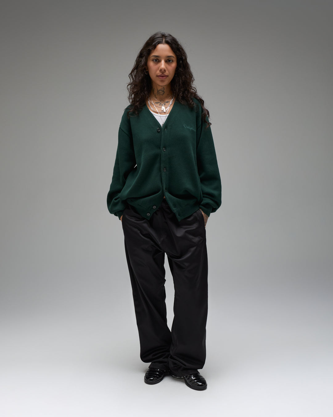 UNDEFEATED SCRIPT CARDIGAN