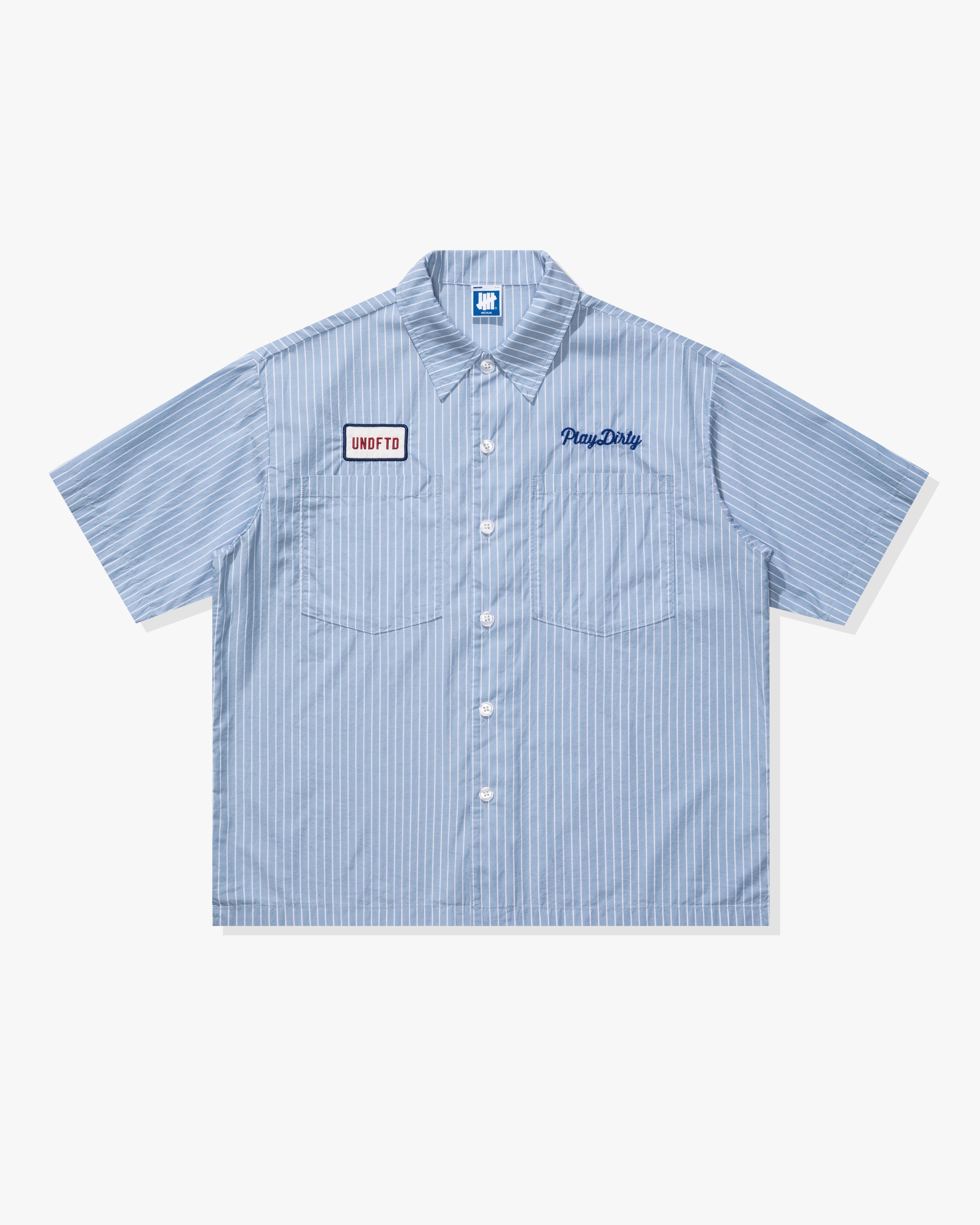 UNDEFEATED STRIPED S/S WORKSHIRT