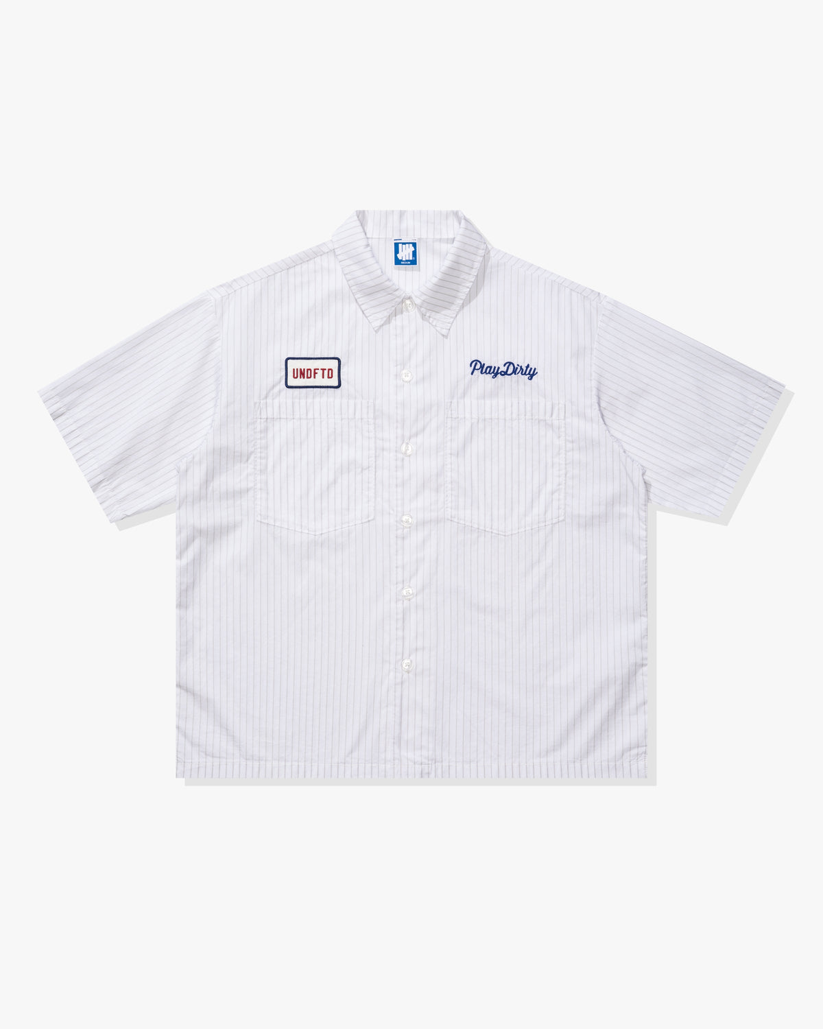 UNDEFEATED STRIPED S/S WORKSHIRT