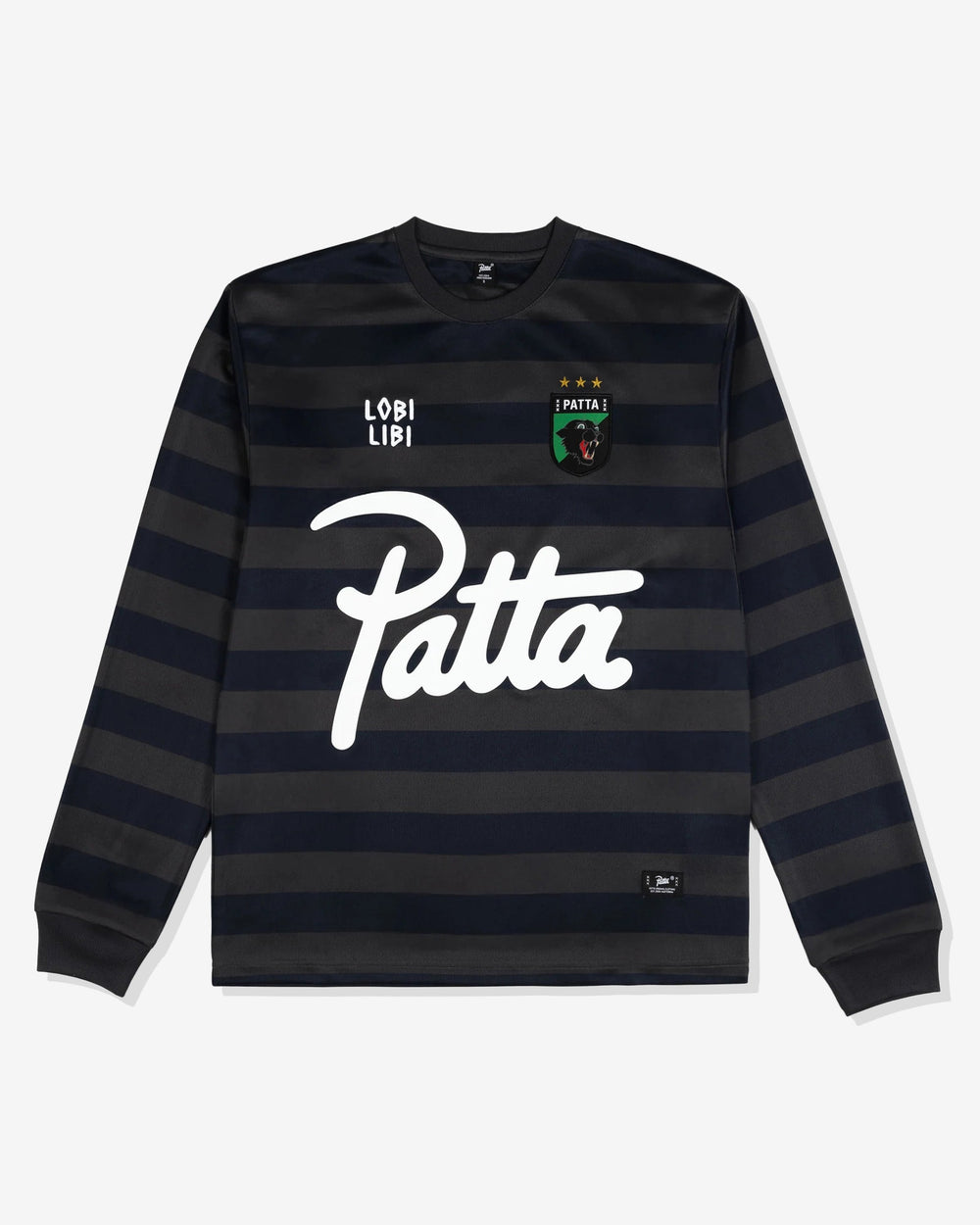 PATTA STRIPED LS FOOTBALL JERSEY - FORGEDIRON
