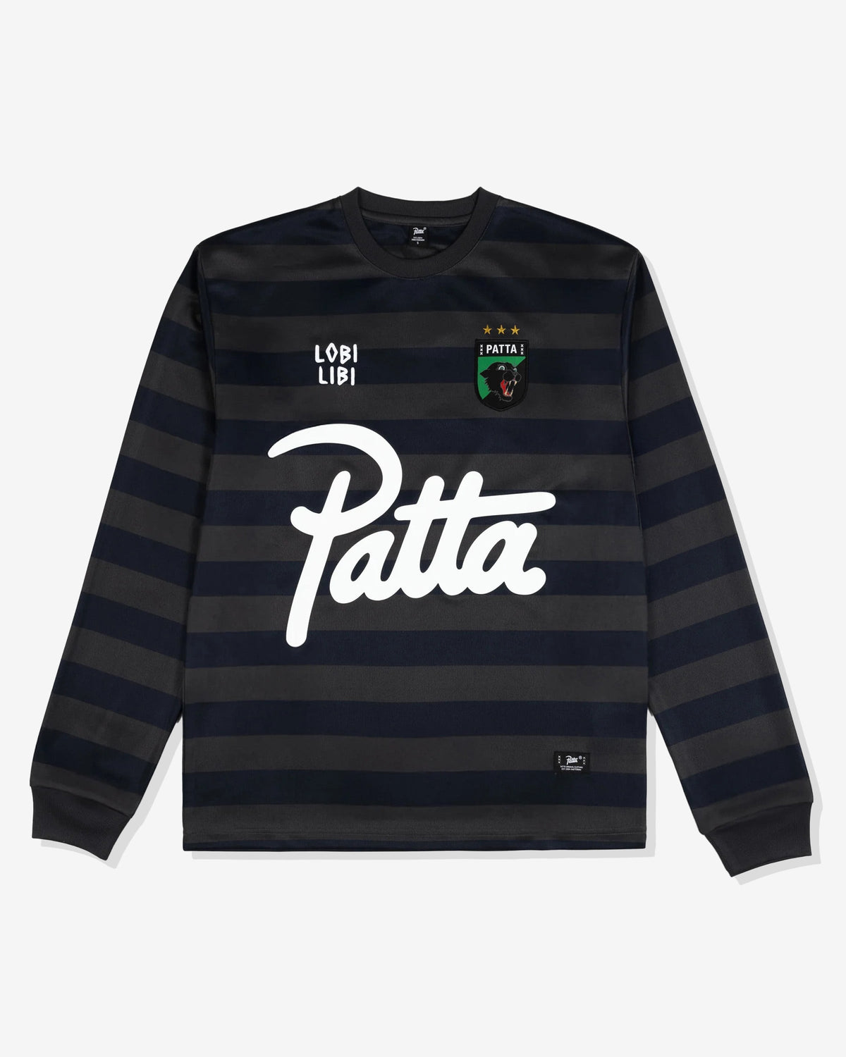 PATTA STRIPED LS FOOTBALL JERSEY - FORGEDIRON