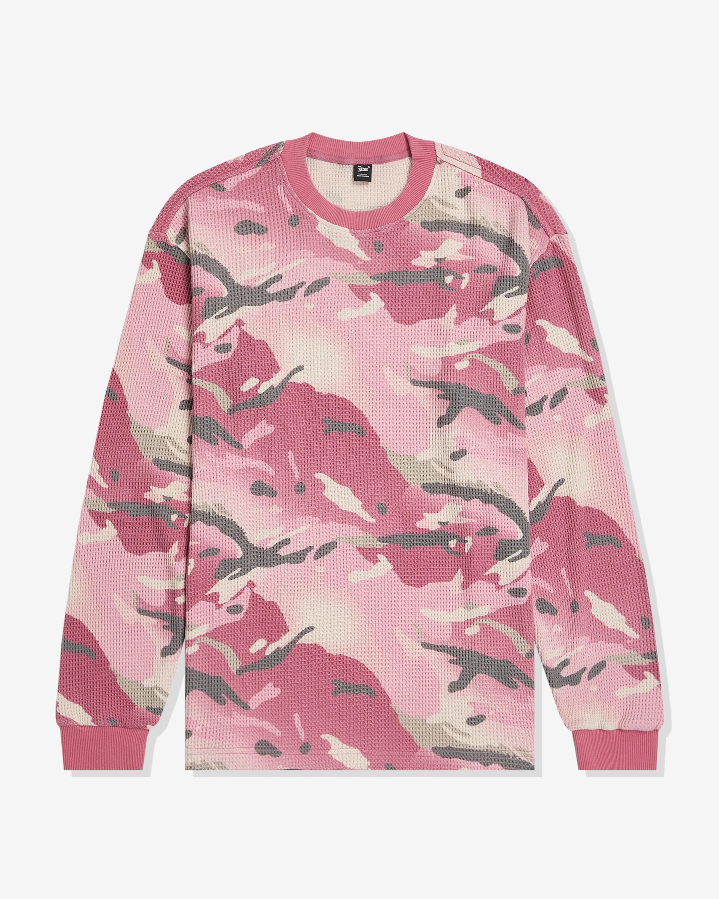 PATTA CAMO WAFFLE LS TEE - CACTUSFLOWER