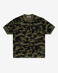 BAPE 1ST CAMO ONE POINT POLO M リラックス - GREEN