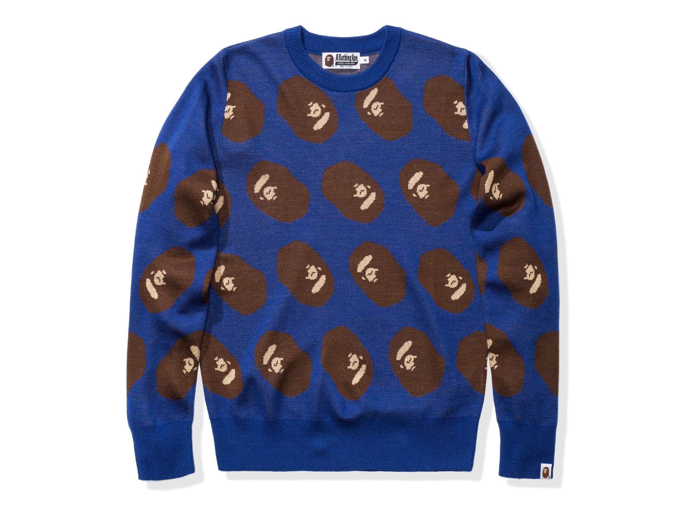 BAPE APE HEAD KNIT - BLUE