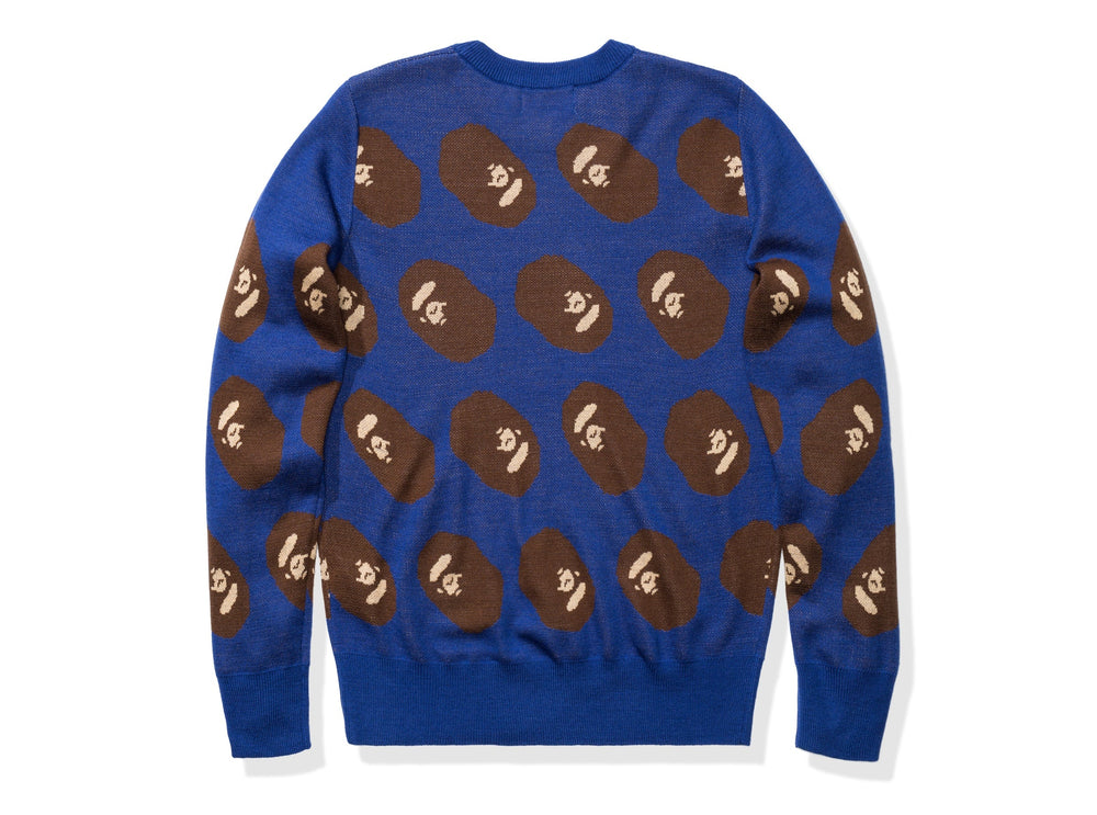 BAPE APE HEAD KNIT - BLUE