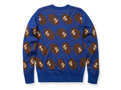 BAPE APE HEAD KNIT - BLUE