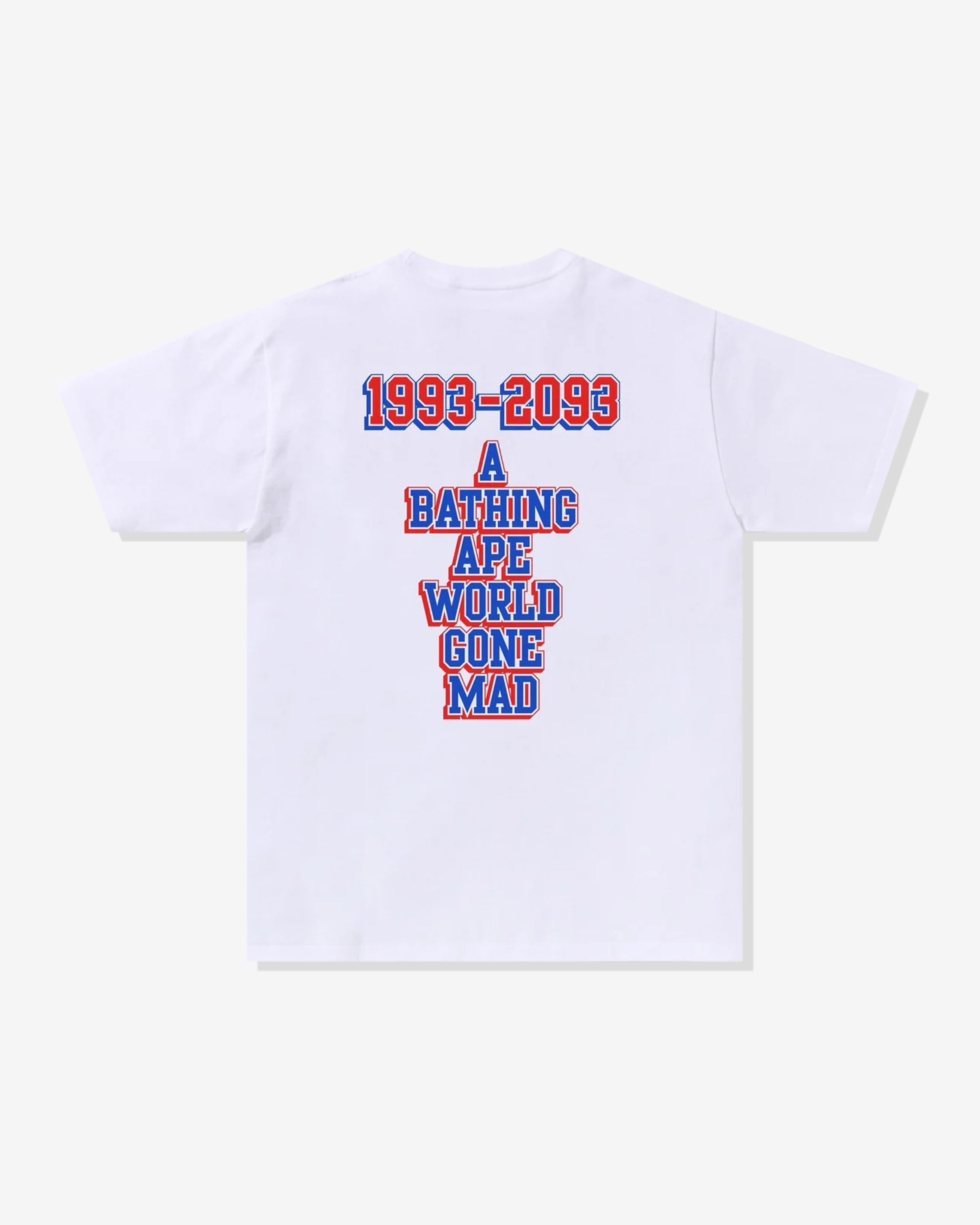BAPE BASEBALL LOGO TEE - WHITE